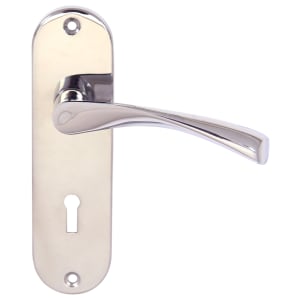 Eden Chrome Lock Door Handle – 1 Pair
