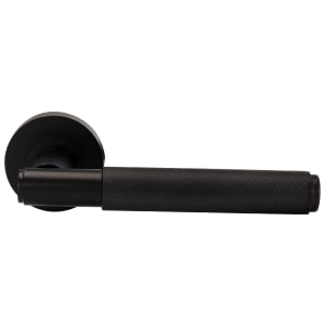 London Black Round Rose Door Handle – 1 Pair